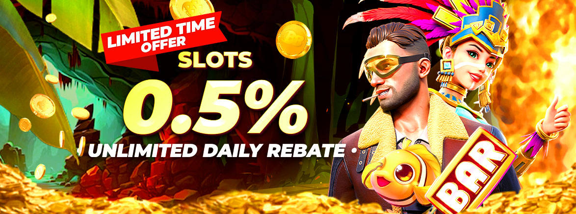 Slots 0.5% Unlimited Daily Rebate