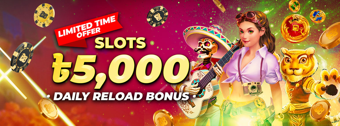 Slots Games 25% Daily Reload Bonus 5,000 BDT